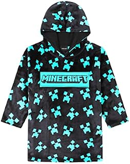 Minecraft Creeper Fleece Hoodie for Boys Black