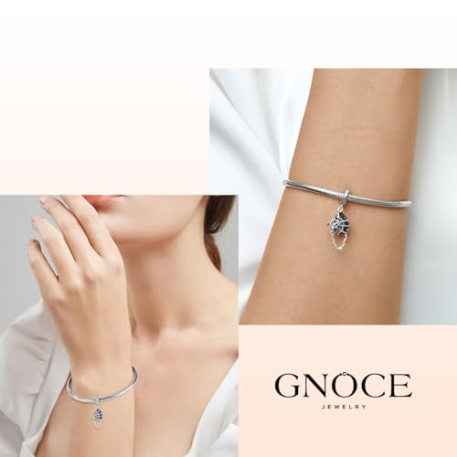 Image of GNOCE Halloween Charm Bracelet Fit Pandora Beads for Women Gift