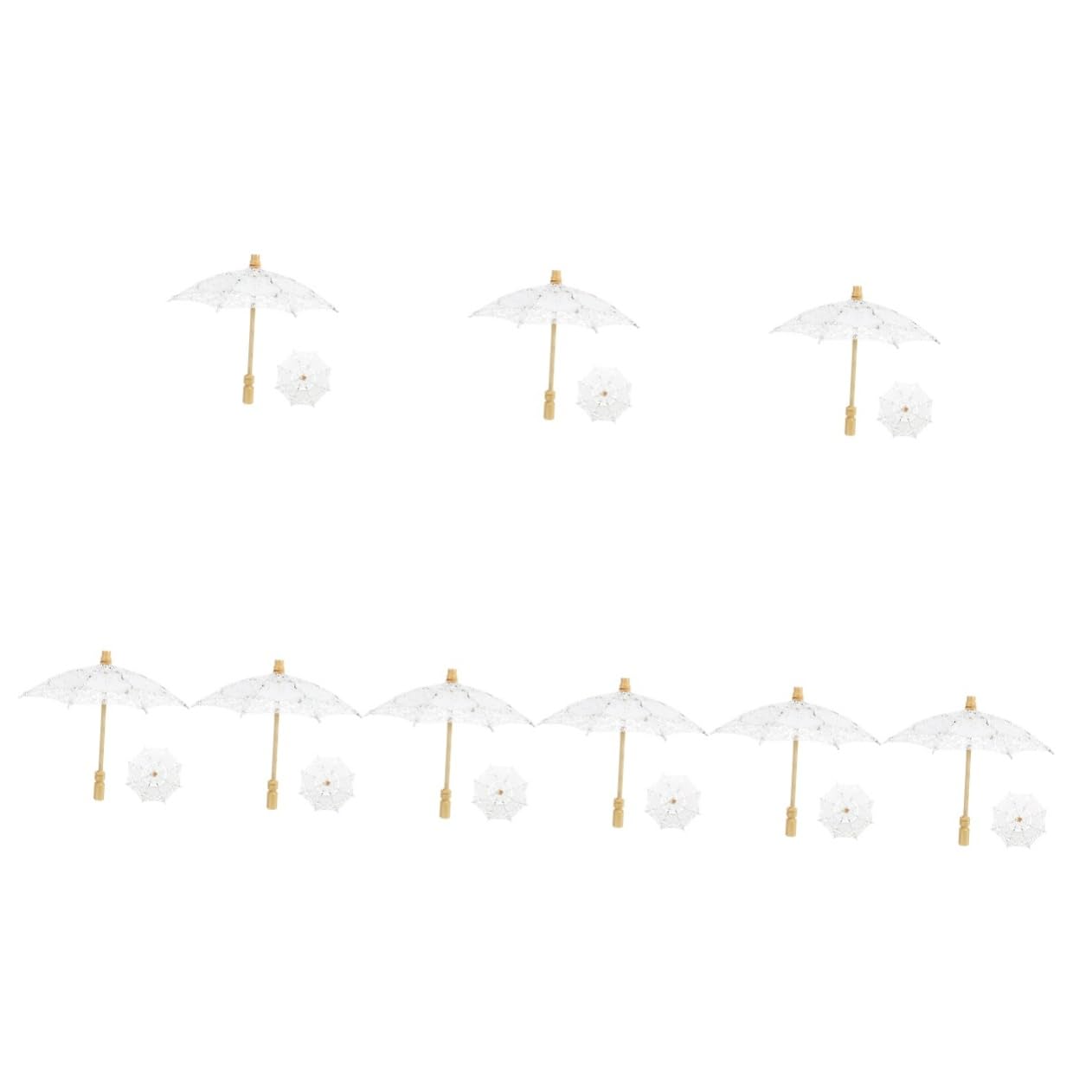 9pièces Parasol Dentelle pour Mariage Décorative pour Photographie De Mariée Accessoire Élégant