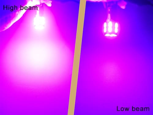 Image of BA15D H /L LED Bulb 1142 1076 Light Bulb Pink Purple for Car Marine Boat Truck Camper Trailers Motorhomes Interior Lights DC 12V-24V (Pack 2)