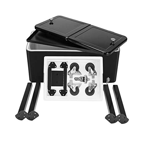 Home 80Qt Black Box Black Square Foot Tube with Drain Pipe Freezer Incubator miniatura 4
