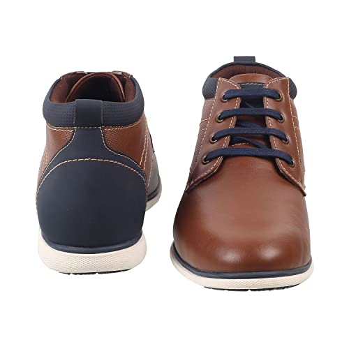 Image of Mochi Men's Chelsea Leather Stylish High Top Boots