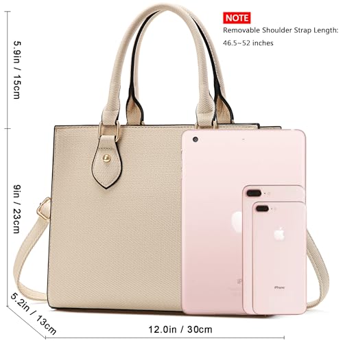 Image of CHICAROUSAL Crossbody Purses and Handbags for Women PU Leather Tote Top Handle Satchel Shoulder Bags (BLxw Khaki)