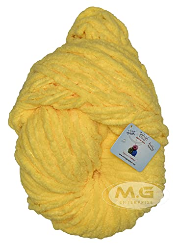 Image of Ganga Knitting Yarn Thick Chunky Wool, VT Dark Cream 200 gm Best Used with Knitting Needles, Crochet Needles Wool Yarn for Knitting - ii