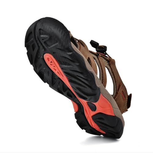 Summer breathable cowhide sandals for outdoor men sports and leisure Baotou beach shoes2