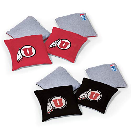 Image of NCAA College Dual Sided Bean Bags by Wild Sports, 8 Count, Premium Toss Bags for Cornhole Set - Great for Tailgates, Outdoors, Backyard