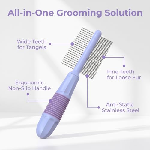 2-in-1 Pet Comb for Daily Dog & Cat Grooming - Image 2