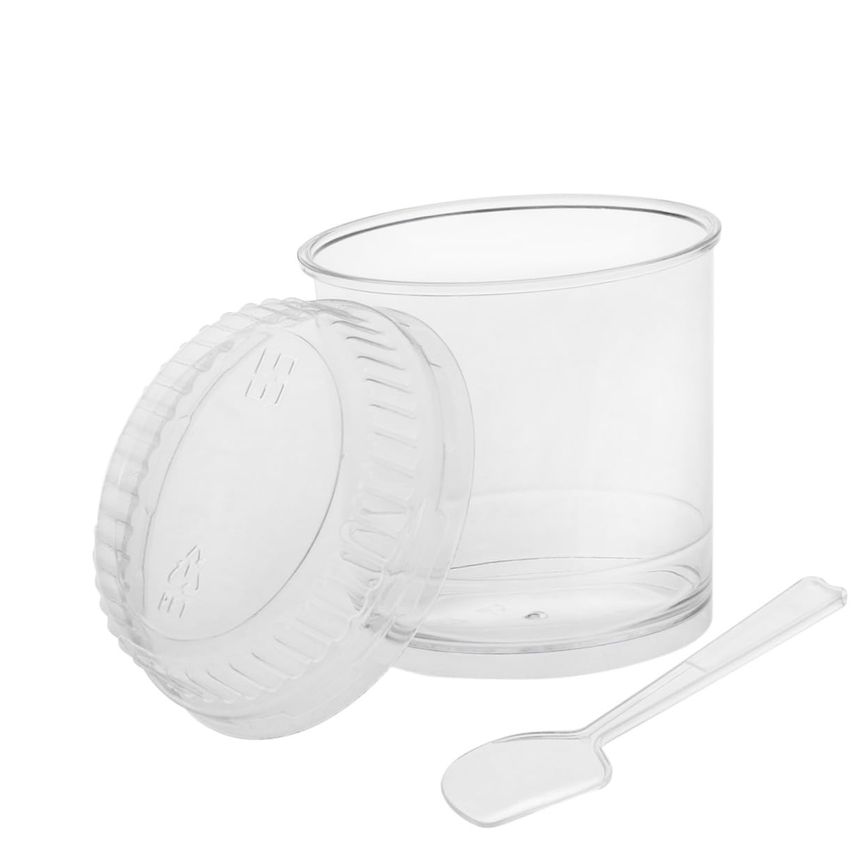 GRIRIW 10 Sets Appetizer Cup Parfait Cups with Lids Dessert Cup Catering Supplies Parfait Glass Tasting Glass Appetizer Bowls