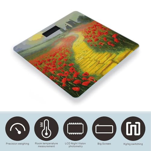 Báscula digital de baño precisa FekiLoot con pantalla grande miniatura 3