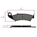 Caltric Front & Rear Brake Pads Compatible with Kawasaki Kx250 Kx-250 Kx 250 1997-2002