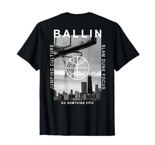 Basketball Hip Hop Urban Edgy Y2K Backprint Streetwear T-Shirt