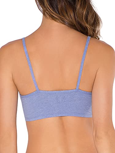 Image of Fruit of the Loom Women's Spaghetti Strap Cotton Sports Bra - All-Day Comfort & Easy Movement