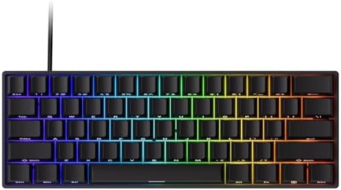MonsGeek FUN60 Pro SP Wired Model 0.01mm Rapid Trigger Magnetic Switch Gaming Keyboard Black + Forest Gradient Keycaps