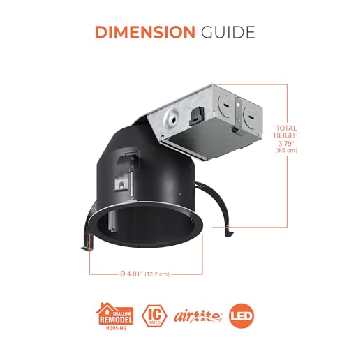 HALO 4” Shallow Remodel Recessed Lighting Housing With Quick Connect, IC-Rated, for HALO LED Trims & Modules - image 2