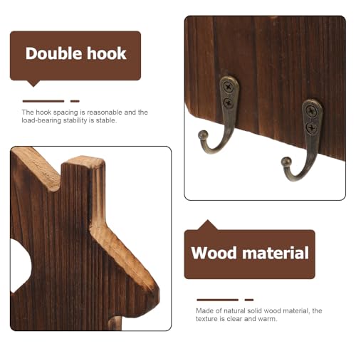 Colgador de llaves de madera resistente espacio decorativo 4