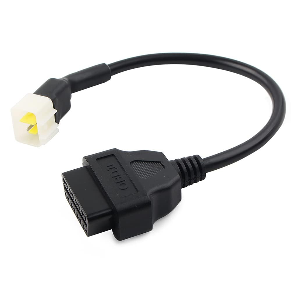 Pasuje do Delphi 6-pinowy 6-pinowy adapter motocyklowy motocykl OBD2 złącze do 16-pinowego kompatybilny ze skanerem Benelli Obd1 do OBd2 narzędzie diagnostyczne do motocykla Delphi