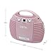 HANNLOMAX HX-327CD Portable CD Player with AM/FM Radio, Aux-in, AC/DC Dual Power Source. (Pink)