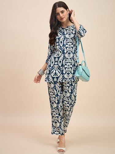 Image of RICHIK Women's Co-ord Set|Kurta Set for Women|Printed Kurta with Pant|Co-ord Set