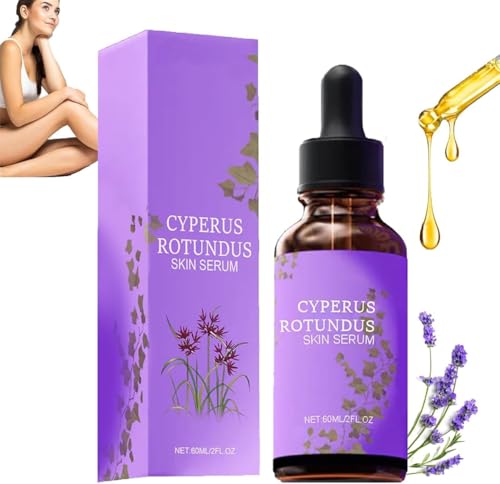 CyperGlow-Cyperus Rotundus Hautserum, Cyperus Rotundus Öl,Pflegendes Körperöl,Natürlich Beruhigend und Sanft,Spendet Feuchtigkeit und Beruhigt die Haut,für alle Hauttypen (60ml, 1PC)