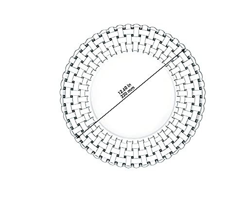 Plato Nachtmann Bossa Nova Cristal 12.6" Diseño Tejido miniatura 2
