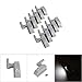 10Pcs Closet Hinge LED Sensor Light Smart Touch Induction Cabinet Cupboard Hinge LED Light with 3 Pcs Led Beads for Living Room (White Light)