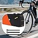 Aymzbd Bike Frame Storage Bag Bicycle Tube Bag Strap on Pouch Cycling Pack for Folding Bikes Phone Mini Air Pump Riding Flashlight, Orange