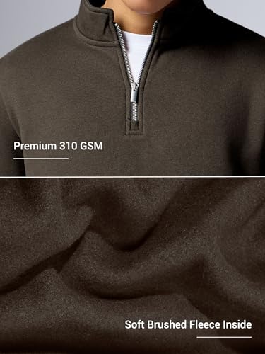 Image of XYXX IntelliSmooth Pulse Relaxed Fit Half-Zip Sweatshirt For Men