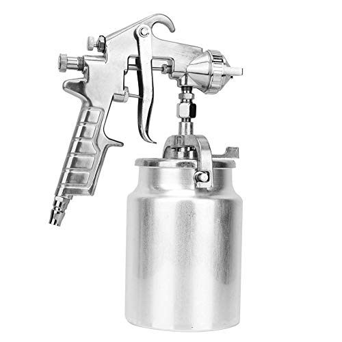 PQ-2 Paint Spray Gun,2.0mm Suction Pneumatic Paint Sprayer Nozzle Suction Type Hand Held Compressed Air with Cleaning Brush for Automotive, Decoration, Home, Wood