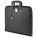 Masonic Regalia Black Faux Leather Soft Masonic Apron Carrying Case with Handle [BLACK]