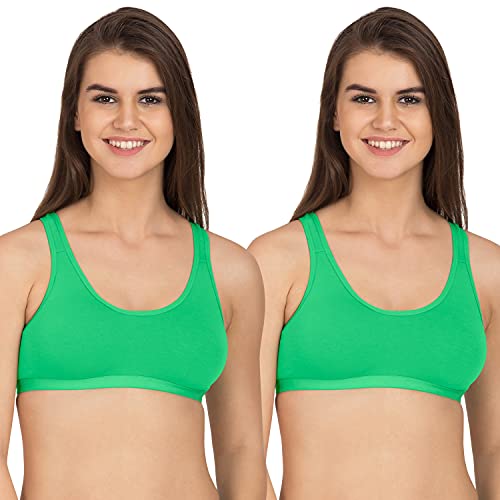 Image of Tweens - Lightly Padded Sports Bra - Racer Back - Wirefree - Full Coverage - Seamless Bra