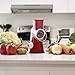 LOYALMASTER Manual Cheese Shredder Rotary Mandoline - Round Drum Grater Vegetable Slicer - Easy to Clean Hand Crank for Walnuts, Potato, Nut Grinder -3 Drums - Strong Suction Base and Cleaning Brush