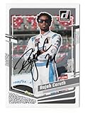 AUTOGRAPHED Rajah Caruth 2024 Donruss Racing GRAY PARALLEL Insert Signed NASCAR Collectible Trading Card with COA