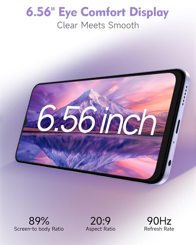 Ulefone Note 21 Handys, 128GB/1TB SD Erweiterung, 8GB RAM Android 14, 90Hz 6,5 Zoll Octa Core 5000mAh, 4G Dual SIM Smartphone Fingerabdruck Face ID, Telefonhülle, Schwarz
