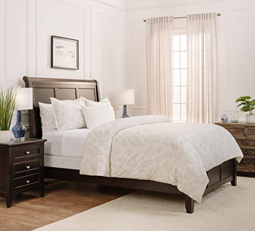 Chanasya Paisley Sage Duvet Cover Set - Duvet Cover (104” X 90”) & 2 Pillow Shams (20” X 36”) - 3-Piece Set, King Size #TOP3