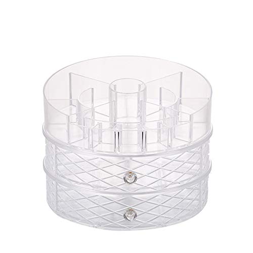 Organisateur maquillage rotatif 360 tournant et réglable pour grand comptoir
