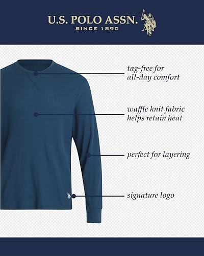 U.S. Polo Assn. Men's Thermal Shirt - Long Sleeve Waffle Knit Top2