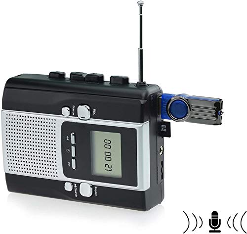 DIGITNOW Portable Radio Cassette Player Recorder, Cassette Tape to Mp3 Converter with Voice