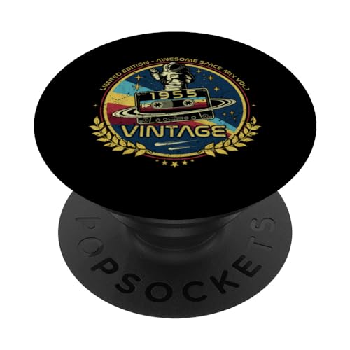 1955 Vintage Cumpleaños Retro Edición Limitada Hombres Mujer PopSockets PopGrip Intercambiable