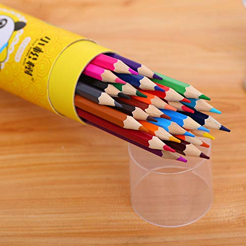 Crayon pour le dessin et fournitures de papeterie cartoon en baril rigide