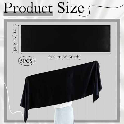 5 Pack Shawls and Wraps for Evening Dresses Satin Women Long Scarf Shawls for Wedding Bridal Bridesmaid Party Gift2