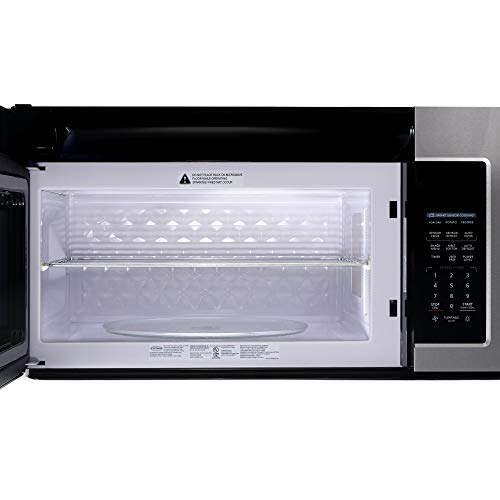 Image of 30 in. Stellar Coll 1.9 cu ft Over the Range Microwave, Vent Fan, Stainless | Cosmo COS-3019ORM2SS 1000W, Touch Presets, Sensor Cooking, Automatic Defrost, 11 Power Levels, LED Lighting