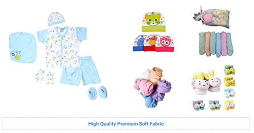 Image of New Born Baby for 0-6 Month Baby (Clothes, Feeding, Bag and Toys) 32 Pieces Pack