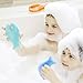 Innobaby Bathin' Smart Silicone Fish Bath Scrub, Aqua/Periwinkle