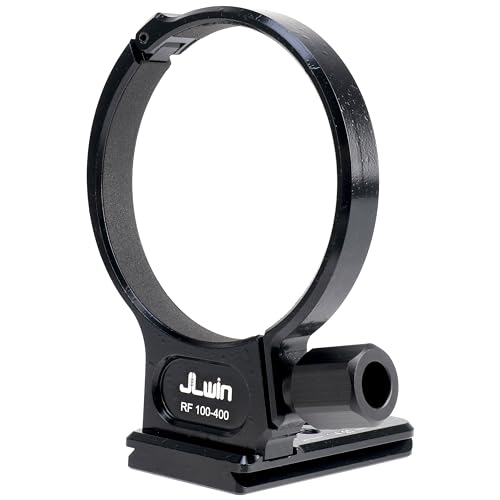 Foto4easy レンズカラー 三脚マウントリング Canon RF 100-400mm f/5.6-8 USMレンズ用 底面 Arcaタイプクランプ用クイックリリースプレート付き