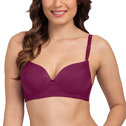 Image of Joomie Heavily Padded Bra| Push-up Bra| Non-Wired | T-Shirt Bra (Random Colours as per Availability - Print Varies)