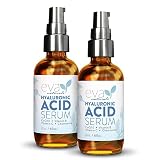Eva Naturals Pure Hyaluronic Acid Serum For Face - Anti Aging Facial Serum Formula For Wrinkles - Hy