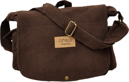 Image of ROUGH CANVAS COTTON MESSENGER BAG /BRASS ZIPPER CLOSURE /HANDMADE /ANTIQUE /VINTAGE /ECO LOVELY /UNISEX /SUSTAINABLE /HIGHLY DURABLE /WASHABLE /NATURAL