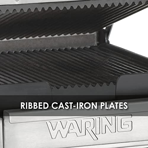 Waring Commercial Wpg150 Compact Italian-Style Panini Grill, 120-Volt, Silver #TOP5