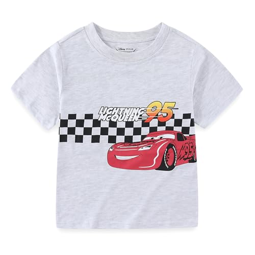 Image of Disney Cars Lightning McQueen Boys 4 Piece Mix and Match T-shirts and Shorts Set for Big Kid
