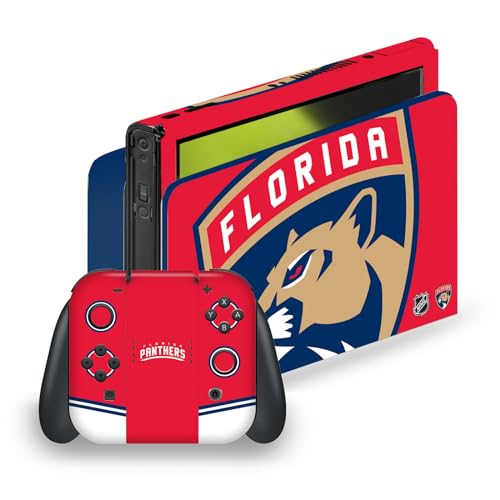 Skin Nintendo Switch OLED Florida Panthers autocollant NHL idéal pour vos soirées de match de hockey